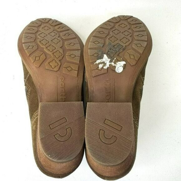 Earth Shoes Ankle Booties Womens Size 9.5 Brown Suede Leather Western Boho - Picture 8 of 10